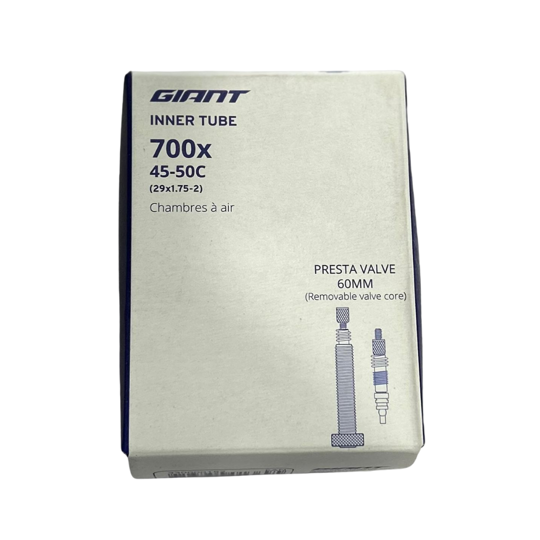 Giant Presta Tube 700*45-50c 60mm Removable Valve Core