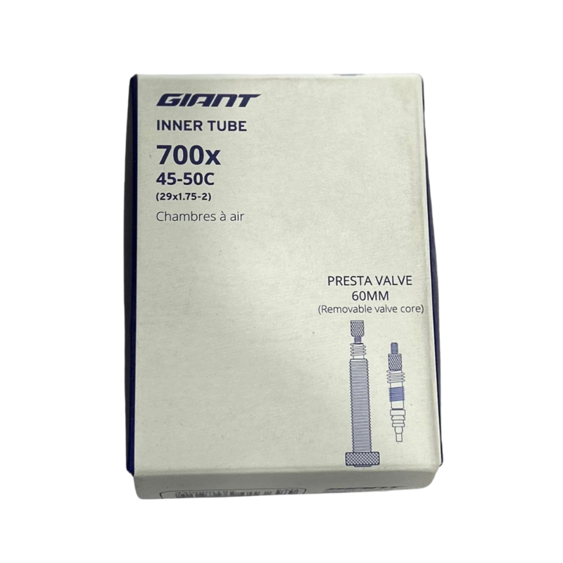 Giant Presta Tube 700*45-50c 60mm Removable Valve Core
