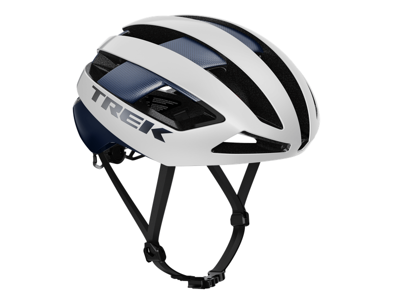 Trek Velocis Mips Road Bike Helmet - Crystal White/Nautical Navy (Gloss)