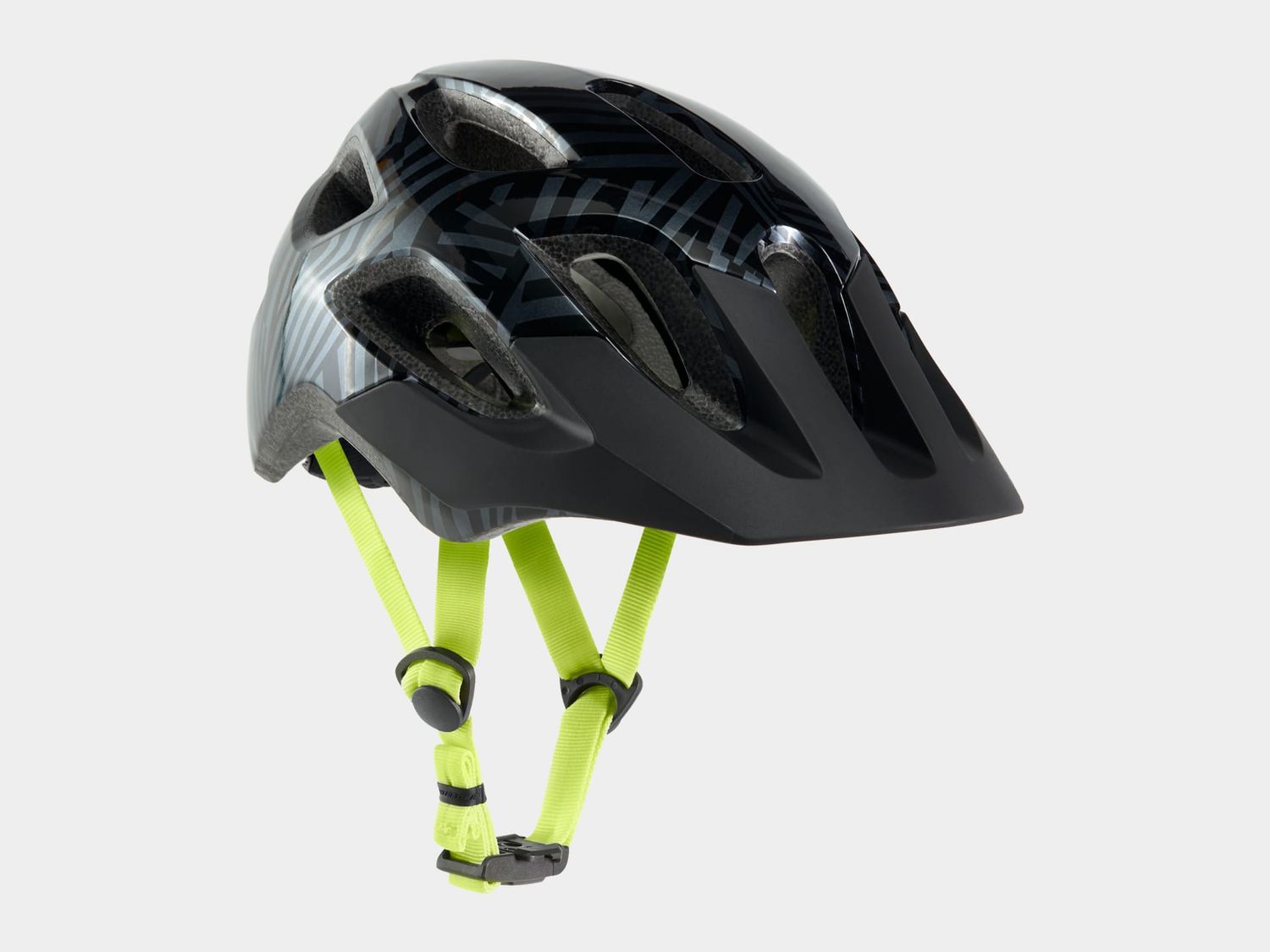Bontrager Tyro Youth Bike Helmet - Black/Radioactive Yellow Matte