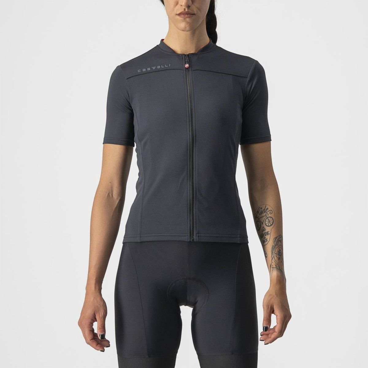 Castelli Anima 3 Women Jersey - Light Black/Red