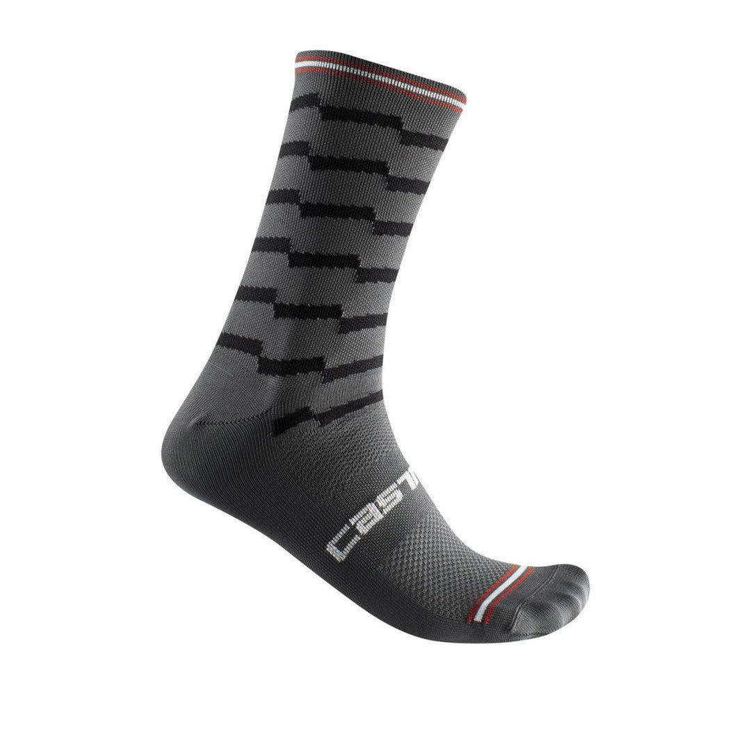 Castelli Unlimited 18 Socks - Dark Grey / Black