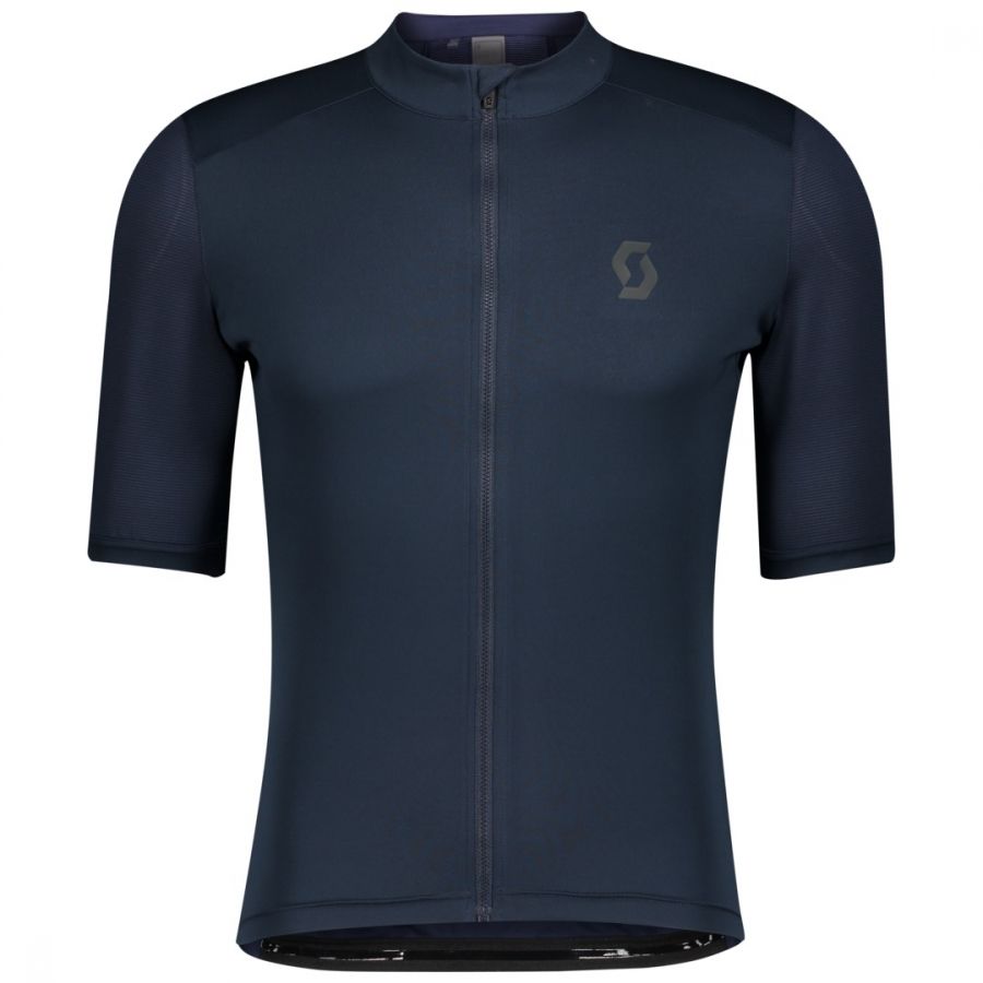 Scott Endurance 10 Short Sleeve Men&#39;s Cycling Jersey - Midnight Blue / Grey