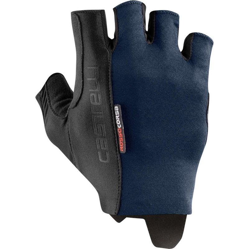 Castelli Rosso Corsa Espresso Glove - Savile Blue