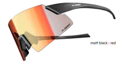 Gist Dark Glasses Tock - Red Lens Black