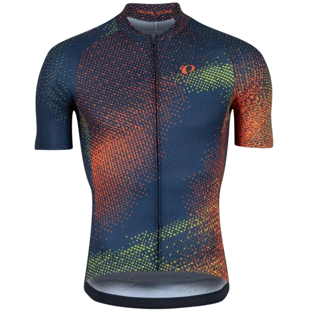 Pearl Izumi Attack Men&#39;s Cycling Jersey (Navy/Fuego Depth)