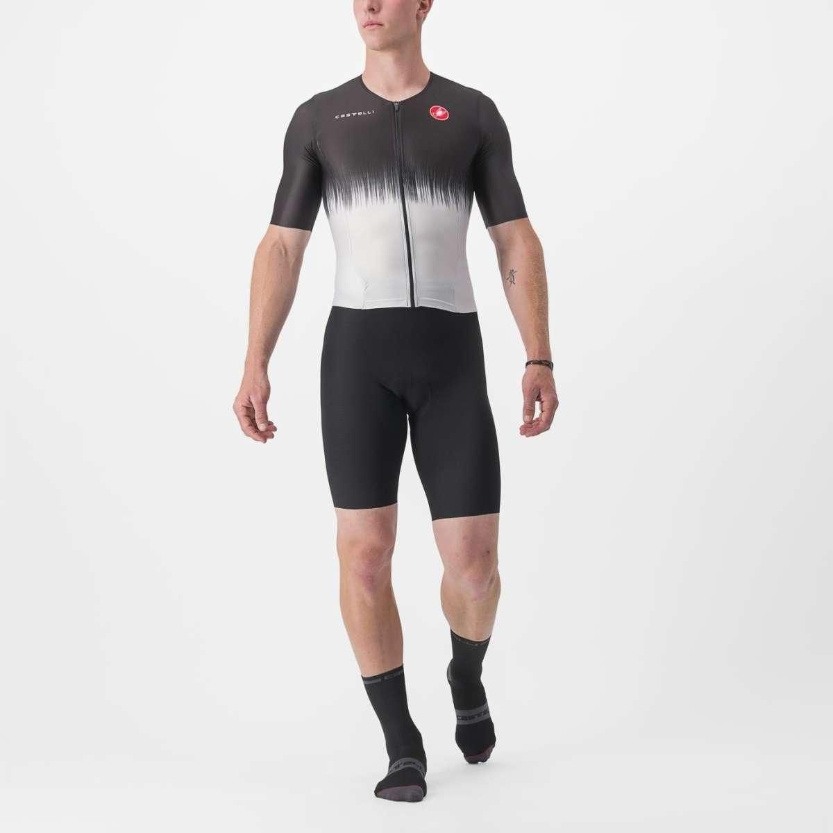 Castelli Sanremo Ultra Speed Men&#39;s Cycling Suit (Black/Silver Gray)