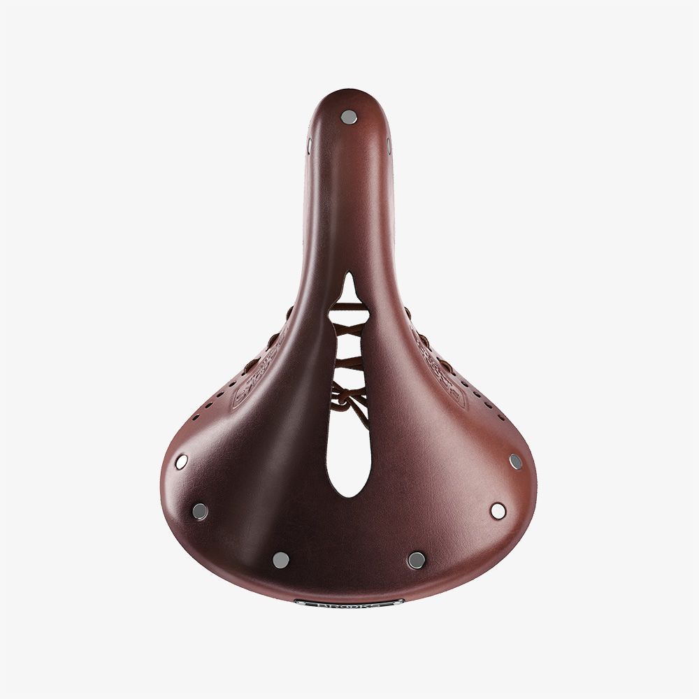 Brooks Saddle B17 Short Carved - Brown