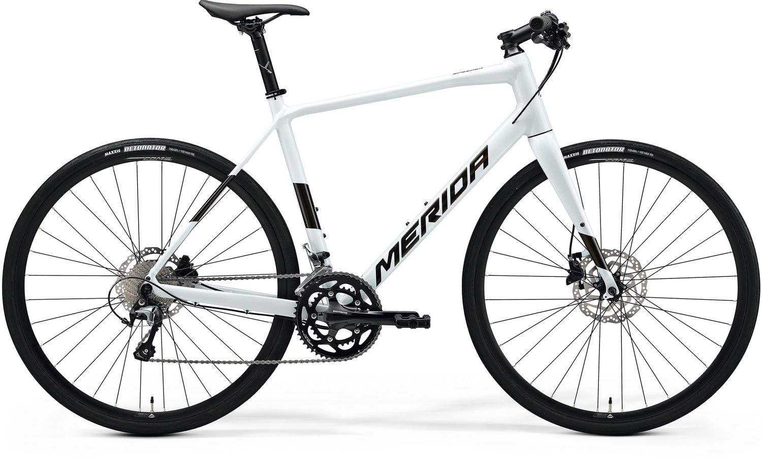 Merida Speeder 300 2025 - Pearl White(Guarded Gold)