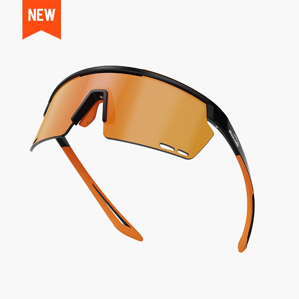 Magicshine Rouler Classic Sports Sunglasses - Black/Orange
