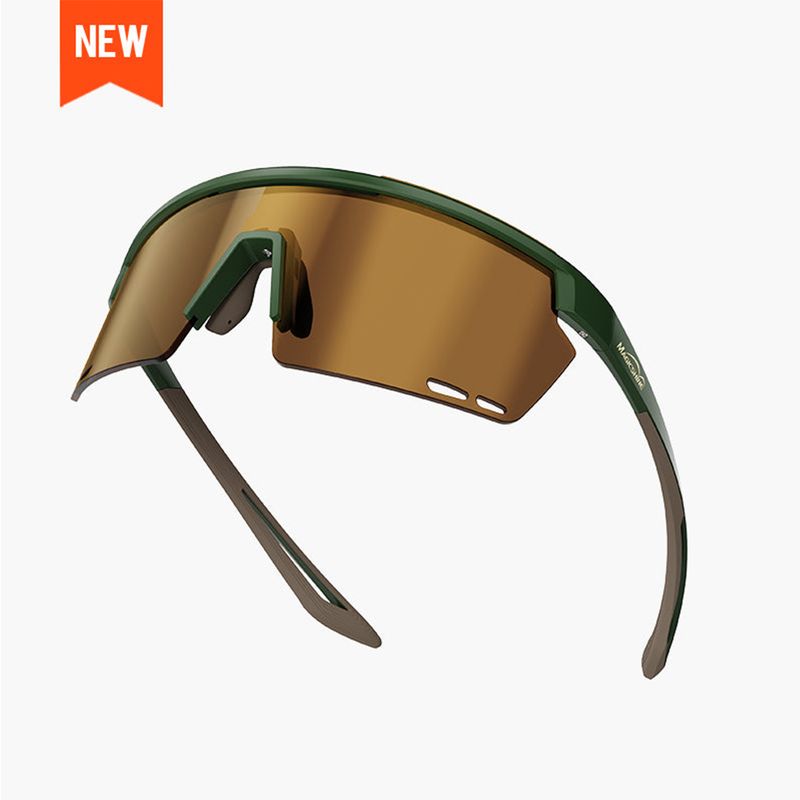 Magicshine Rouler Classic Sports Sunglasses - Green/Brown