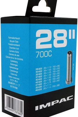 Impac AV28 (700x28-45c) Schrader Valve Tube 40mm