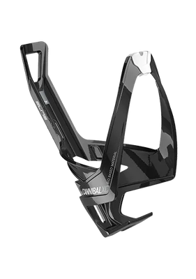 Elite Bottle Cage Cannibal XC - Black Glossy White Graphic