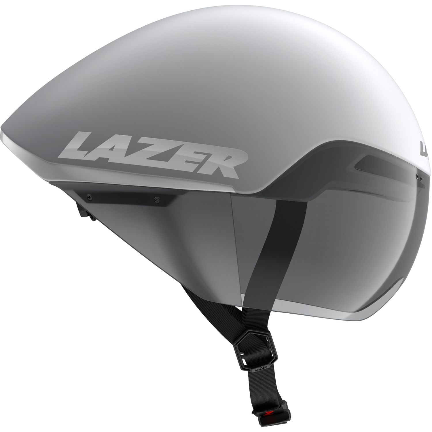 Lazer Victor KinetiCore Time Trial Helmet - Matte White Silver