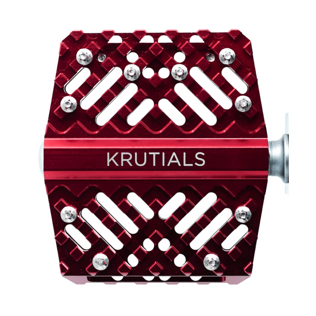 Krutials Platform Pedals - Red