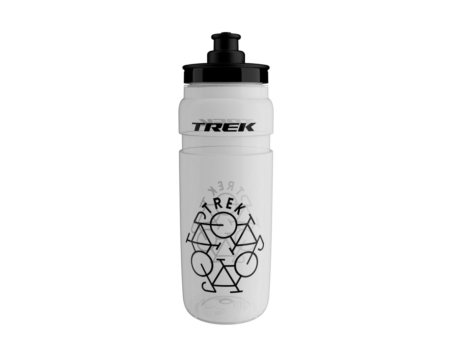 Trek Flag Water Bottle - Clear/Black