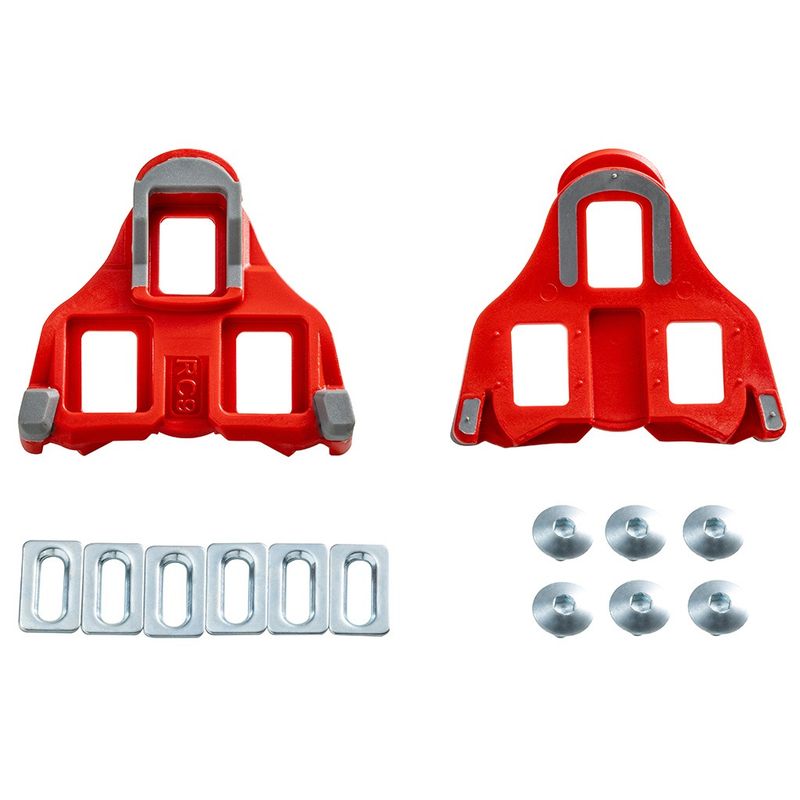 Wellgo RC-9B Cleat For Road Pedal (Shimano SPD-SL Compatible) - Red