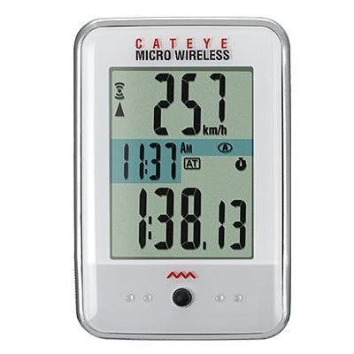 CatEye Cyclocomputer | Microwireless+ CC-MC 200 W White