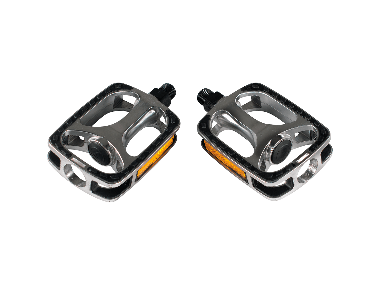 Trek Hybrid Pedal Set - Silver/Black