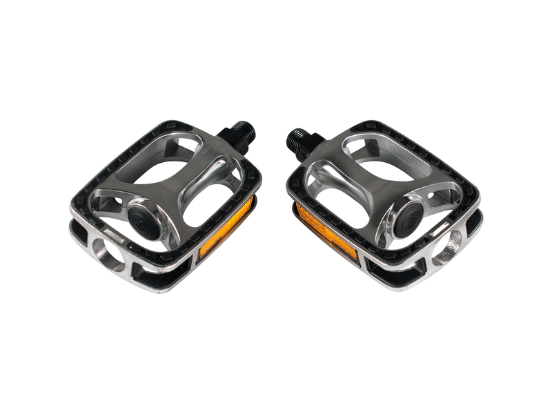 Trek Hybrid Pedal Set - Silver/Black