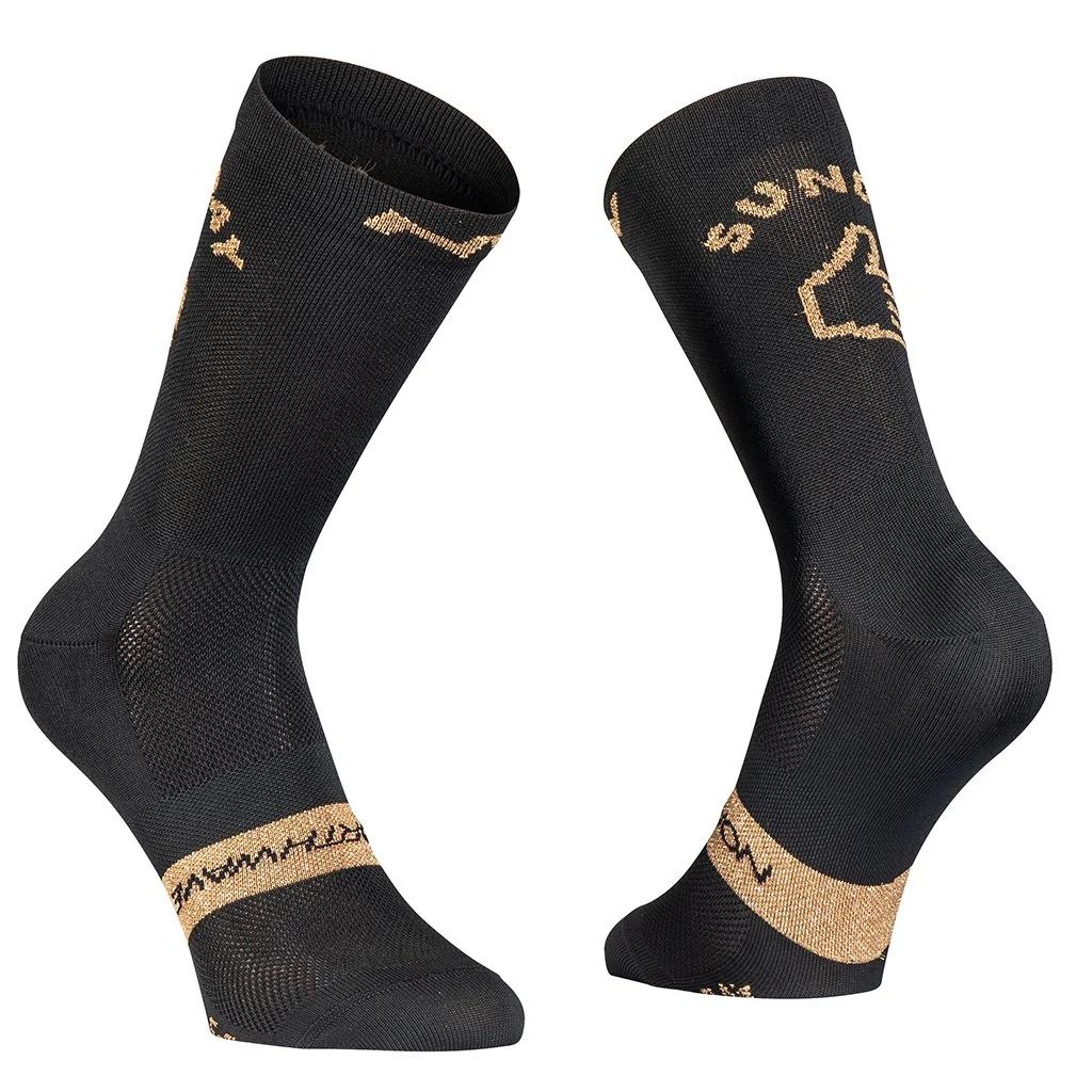 Northwave Sunday Monday Socks - Black/Gold