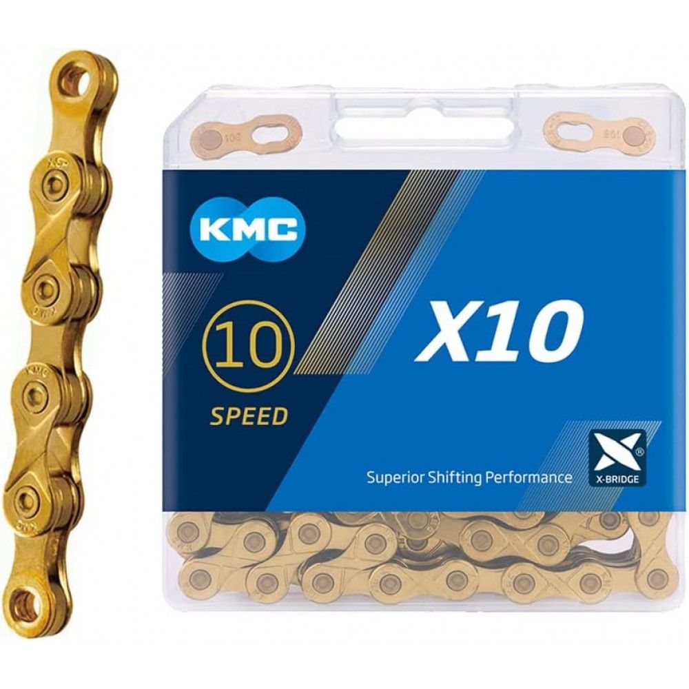 KMC Chain X10 - Ti-N (Gold)
