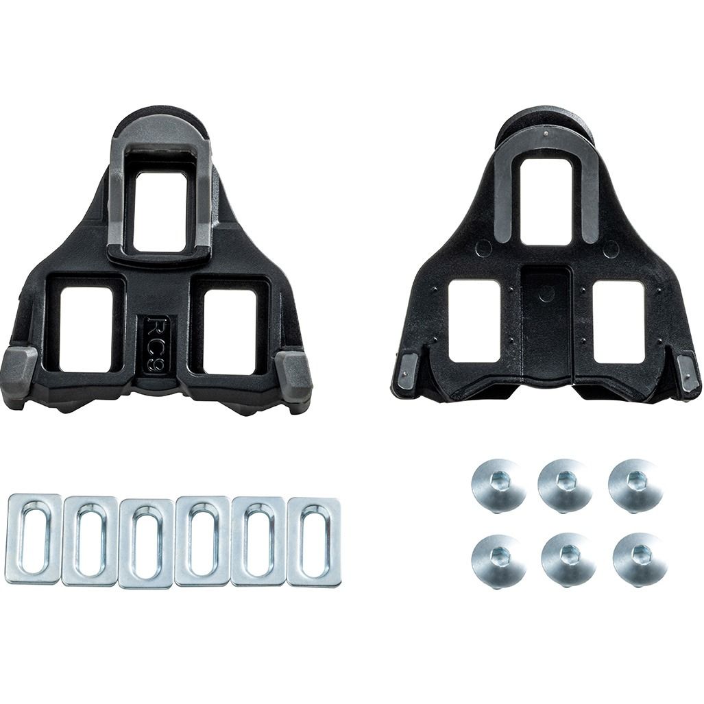 Wellgo RC-9D Cleat For Road Pedal (Shimano SPD-SL) (0 Deg Float) - Black