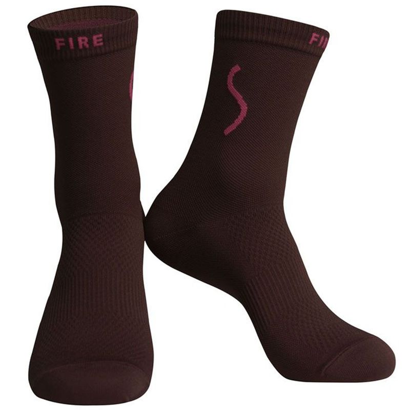 Skull Monton Fire Socks - Red