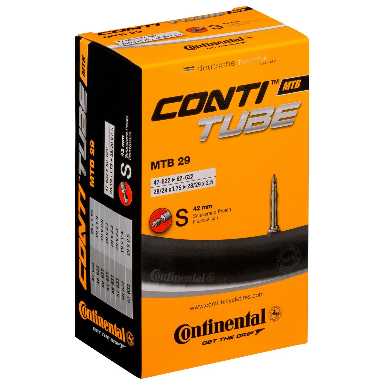 Continental MTB Inner Tube - 28/29&quot; Schrader 40mm