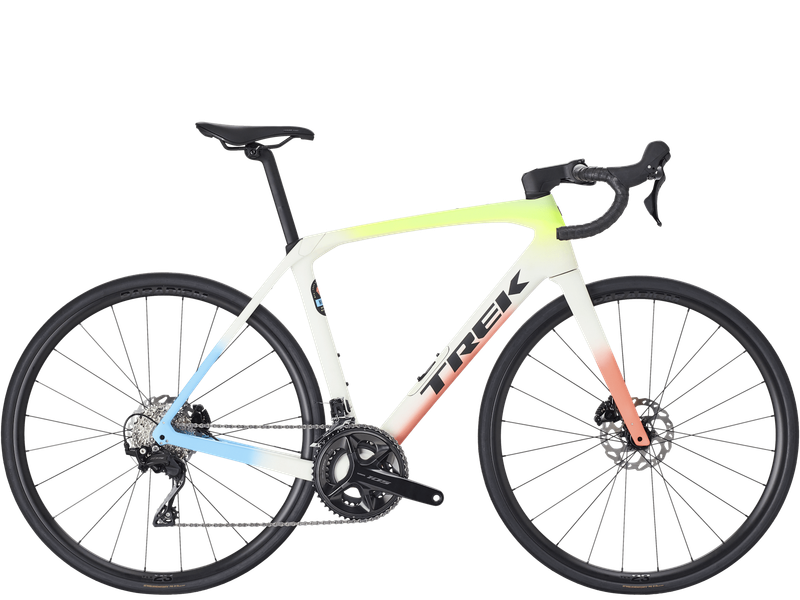 Trek Domane SL 5 Gen 4 - Era White/Glowstick/Coral Fade