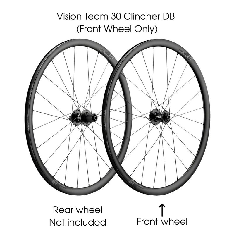Vision Team 30 Clincher DB – Front Wheel (12×100 TA • Centerlock)