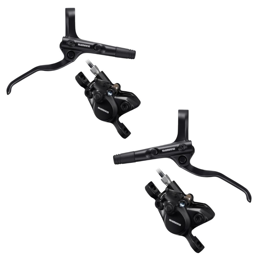 Shimano BL-MT200/BR-MT200 Hydraulic Disc Brake Set (Combo, Front Left &amp; Rear Right) - OEM