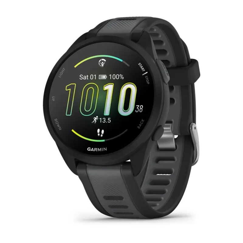 Garmin Forerunner 165 Smartwatch - Black/Slate Grey
