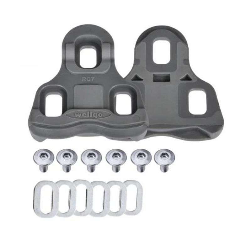 Wellgo RC-7A Cleat For Road Pedal (KEO Compatible) (9 Deg Float) - Grey