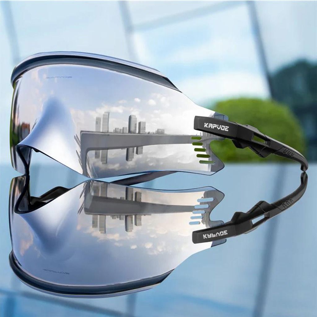 Kapvoe X2 Sports Sunglasses - Silver/Black