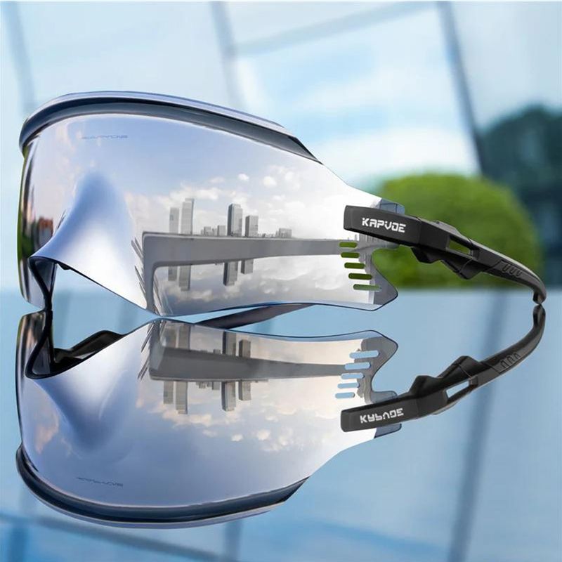 Kapvoe X2 Sports Sunglasses - Silver/Black