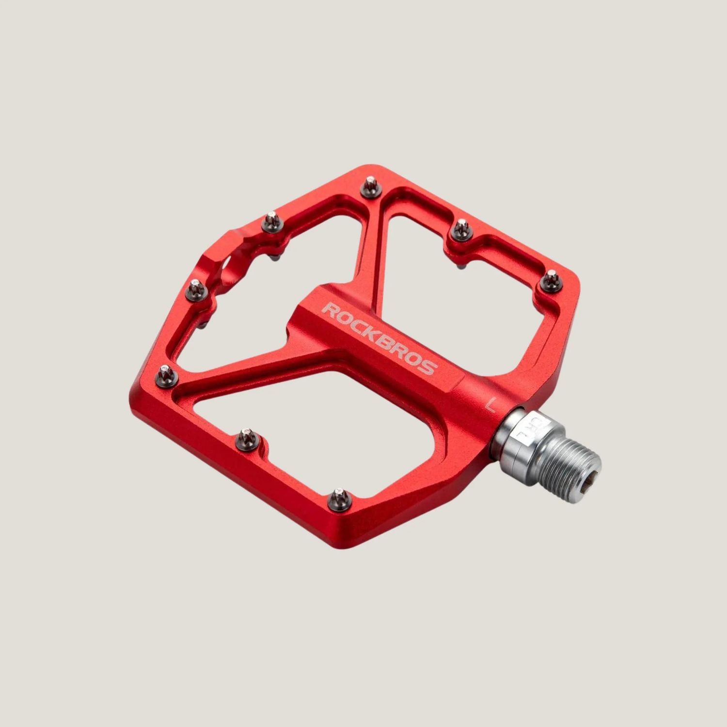 Rockbros Flat Pedals with Sealed Bearings - Red