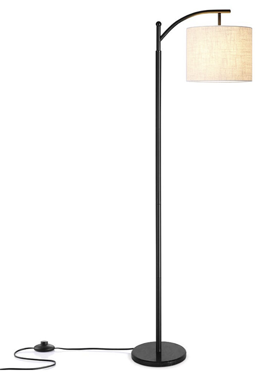 Base per lampada da terra, nero / h 150cm / E27
