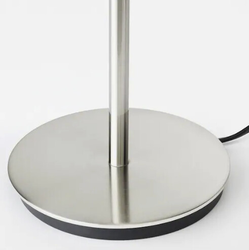 Base per lampada da tavolo, nichelato / h 30cm / E14