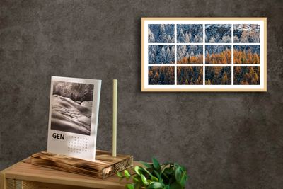 Calendario NATURA 12 mesi + quadro componibile