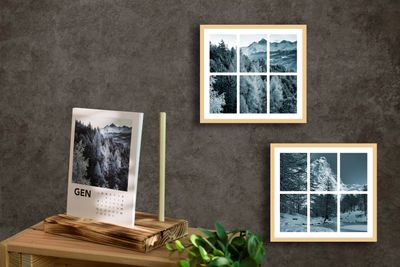 Calendario MONTAGNA 12 mesi + quadri componibili