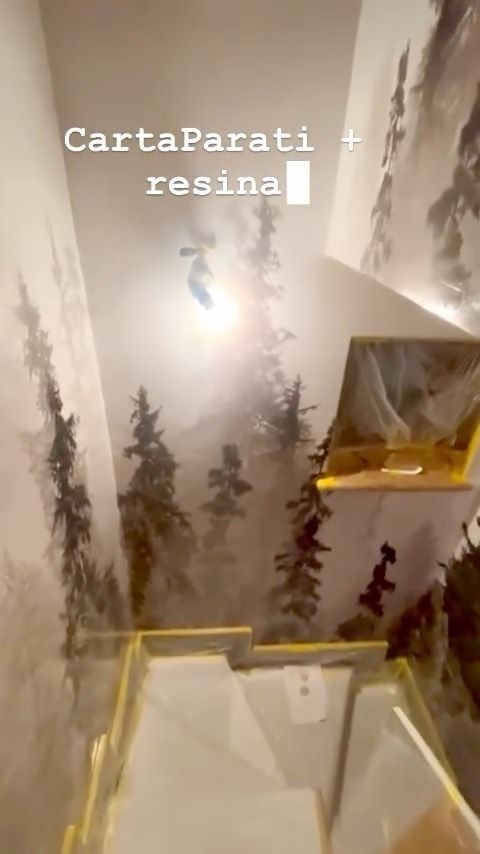 Bruma su scale con resina lucida