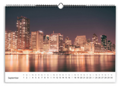 Calendario Discreto bianco