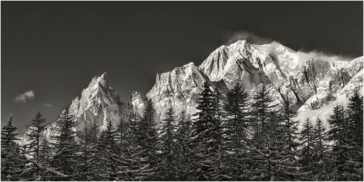Aiguille Noire e Monte Bianco