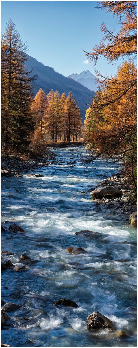 Torrente Val Ferret in autunno