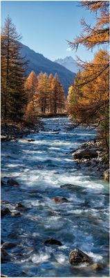 Torrente Val Ferret in autunno