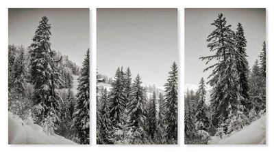 Pila - Gressan - Neve - Chalet - Valle d&#39;Aosta trittico