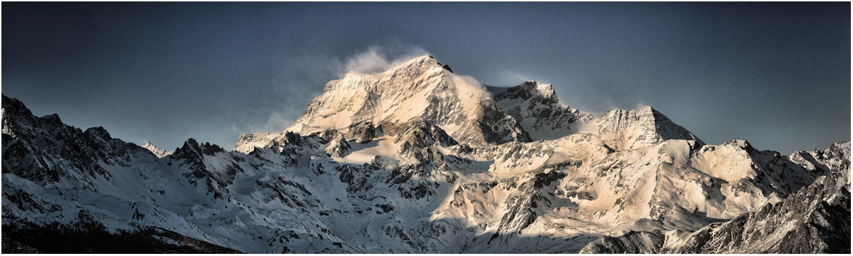 Grand Combin al tramonto - Black&Blue