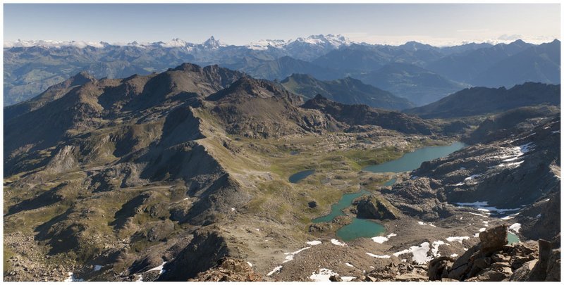 Parco Mont Avic dalla vetta Mont Glacier 3.185m
