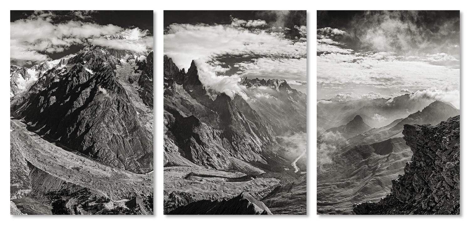 "Per aspera ad astra" - trittico - Monte Bianco versante ovest / limited edition